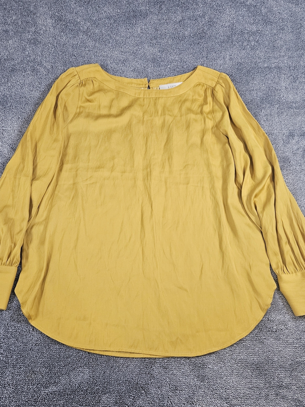 LOFT Mustard Yellow Long Sleeve Blouse